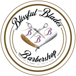Blissful Blades Barbershop Logo